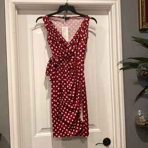 POKA DOT WRAP DRESS